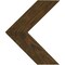 Ekena Millwork 13"W x 16"H x 3/4"D Vintage Farmhouse 3 1/2" Chevron, Barnwood Decor Collection, Reclaimed Grey DECR13X16X075CHVGY - alternate 3